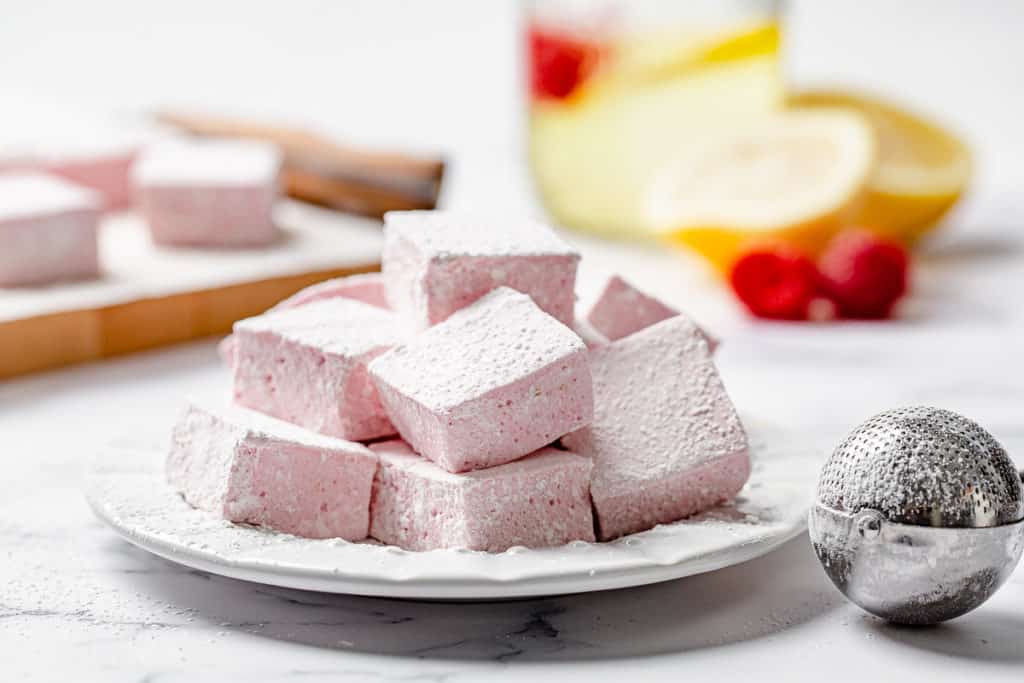 Homemade Marshmallows - Raspberry Lemon