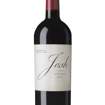 bottle of josh merlot