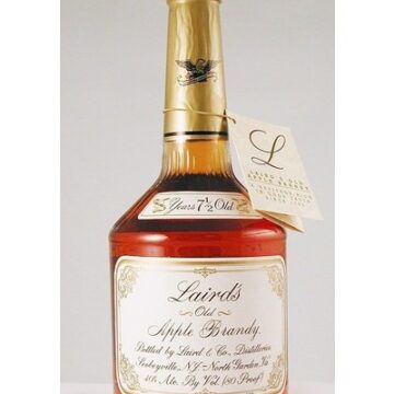 bottle of Laird's old apple brandy