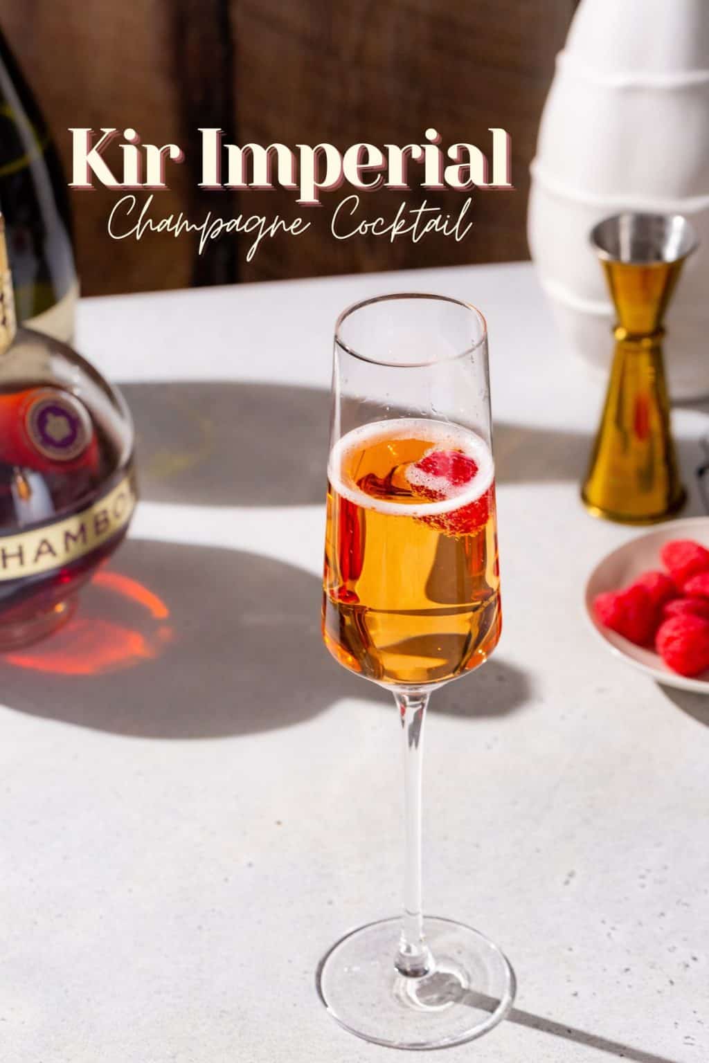 Kir Imperial - Raspberry and Champagne