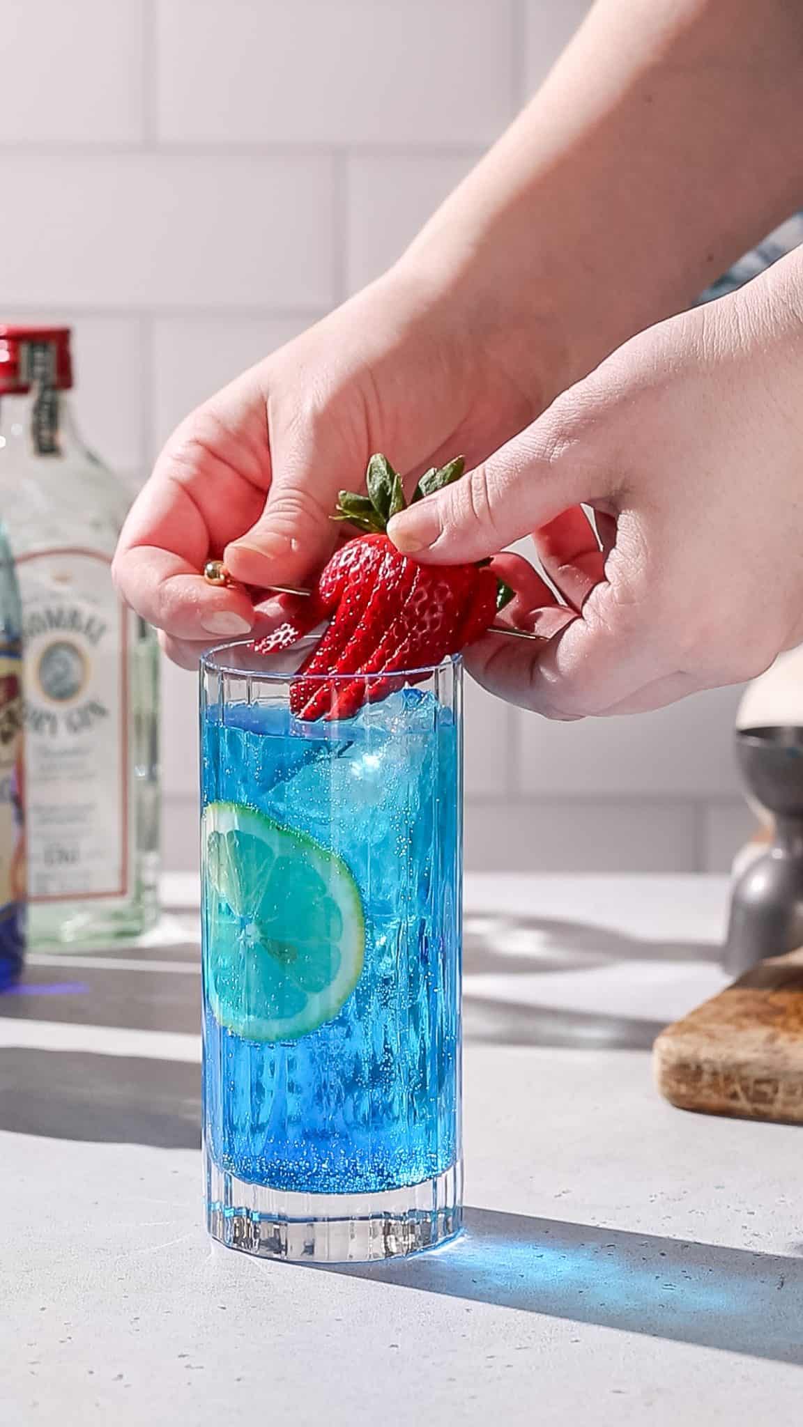 Blue Gin and Tonic Blue Gin and Tonic