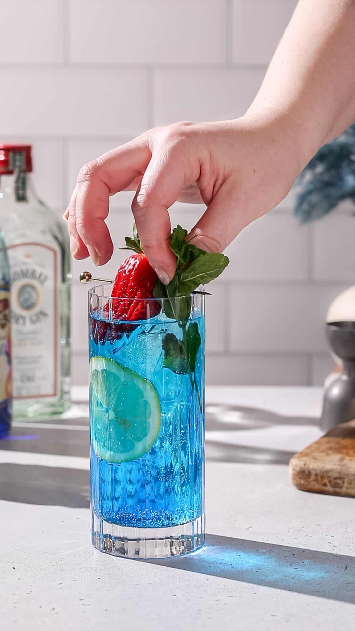 Blue Gin and Tonic Blue Gin and Tonic